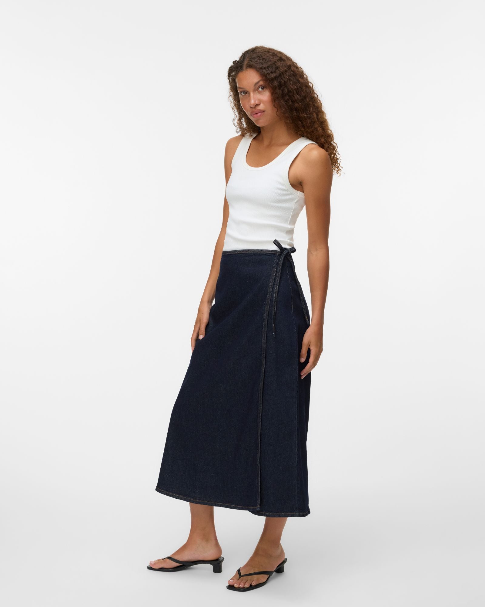 AWBELLA WRAP MIDI SKIRT